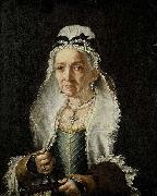 Circle of Fra Galgario Portrait of an Old Lady painting